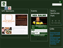 Tablet Screenshot of greensboroughfc.com.au